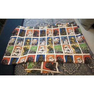 STAR WARS Character Block Full Size Sheet Set Fitted And Flat Fabric Polyester